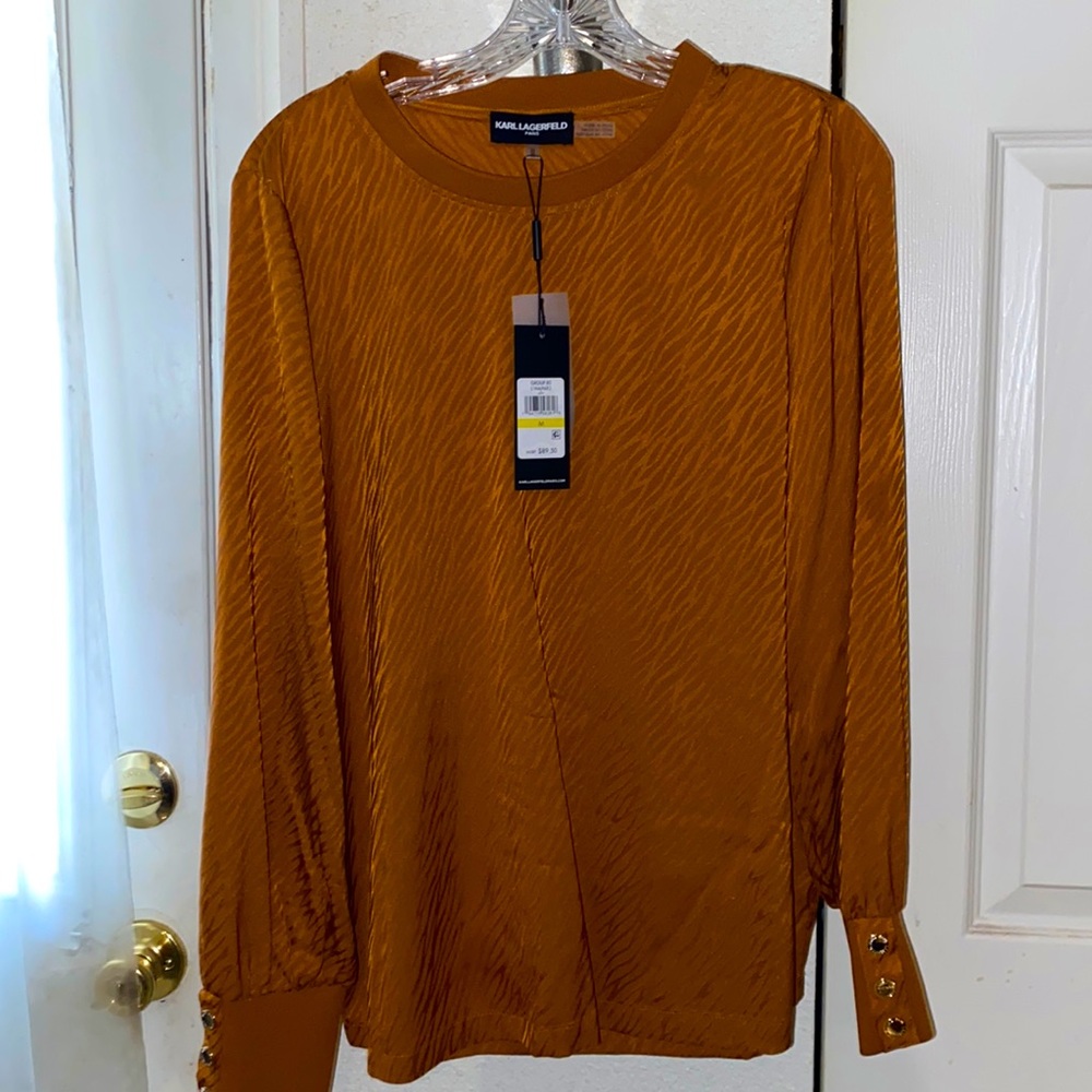 Gold ladies blouse
